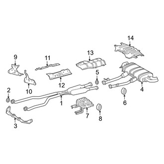Lexus OE - Exhaust System - Exhaust Components