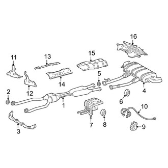 Lexus OE - Exhaust System - Exhaust Components