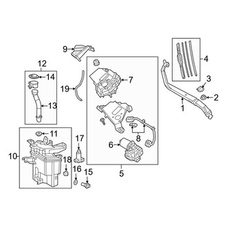 Lexus OE - Windshield - Wiper & Washer Components