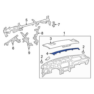 Lexus OE - Front Dashboard Air Vent Trim
