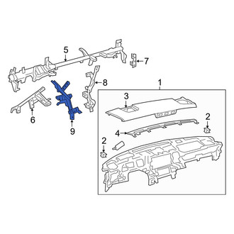 Lexus OE - Center Left Instrument Panel Brace