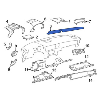 Lexus OE - Front Center Instrument Panel Trim Panel