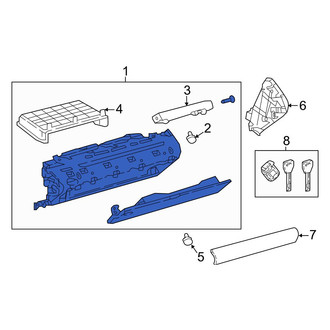 Lexus OE - Front Glove Box Assembly