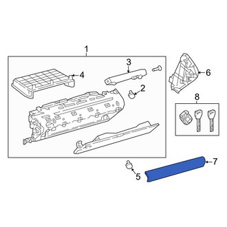 Lexus OE - Front Lower Glove Box Door Cover