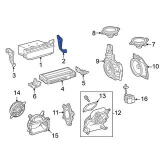 Lexus OE - Front Right Radio Bracket