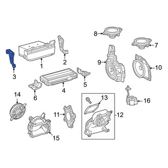 Lexus OE - Front Left Radio Bracket