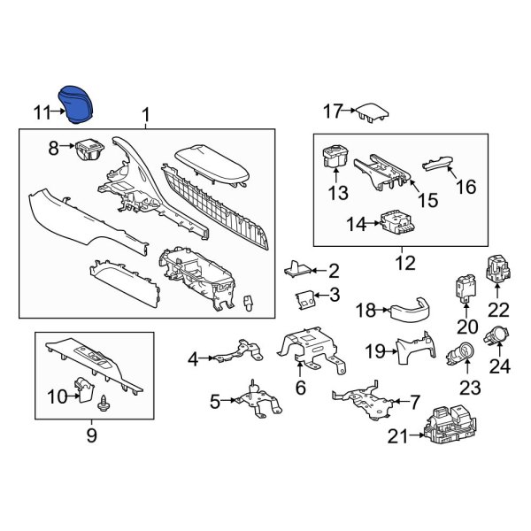 Lexus OE 3350411010E3 Automatic Transmission Shift Lever Knob