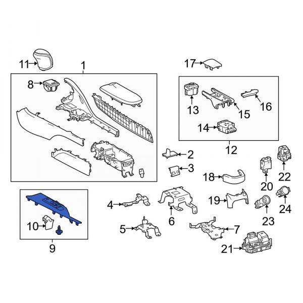 Automatic Transmission Shift Cover Plate