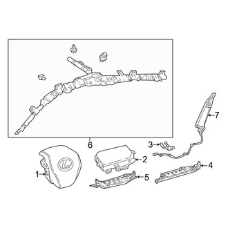 Lexus OE - Restraint Systems - Air Bag Components (Air Bags)