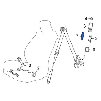 Lexus OE - Front Seat Belt Anchor Plate Cover