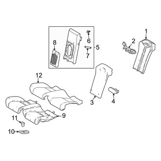 Lexus OE - Seats & Tracks - Rear Seat Components (Convertible)