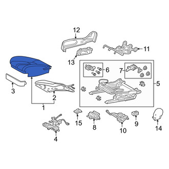 Lexus OE - Front Right Seat Cushion Foam