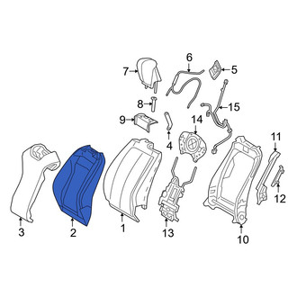 Lexus OE - Front Left Seat Back Cushion Cover
