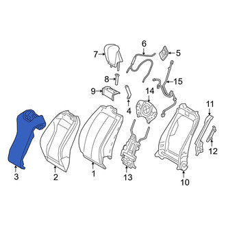 Lexus OE - Front Left Lower Seat Back Panel