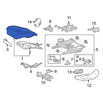 Lexus OE - Front Left Seat Cushion Foam