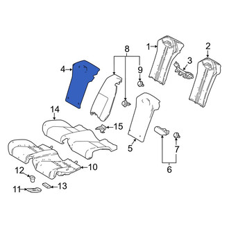 Lexus OE - Rear Right Seat Back Cushion Cover