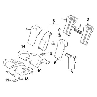 Lexus OE - Seats & Tracks - Rear Seat Components