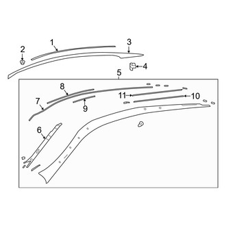 Lexus OE - Roof - Exterior Trim