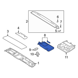 Lexus OE - Left Sun Visor