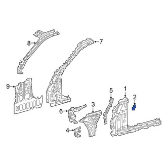 Lexus OE - Body A-Pillar Seal