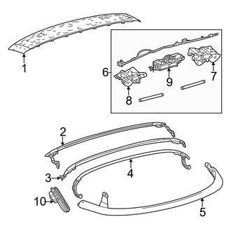Lexus OE - Convertible/Soft Top - Frame & Components (Convertible)