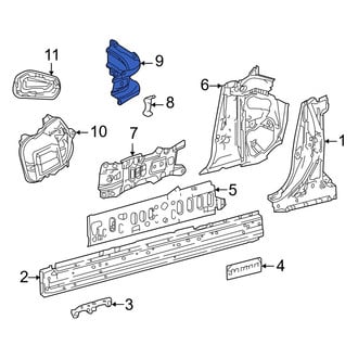 Lexus OE - Left Frame Stiffener