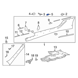 Lexus OE - Rocker Panel Molding Cap