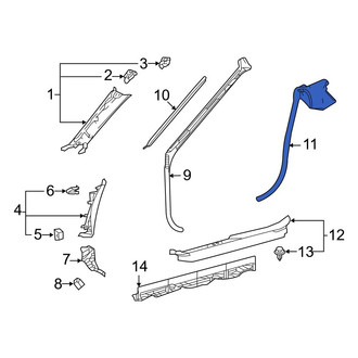 Lexus OE - Right Inner Door Seal