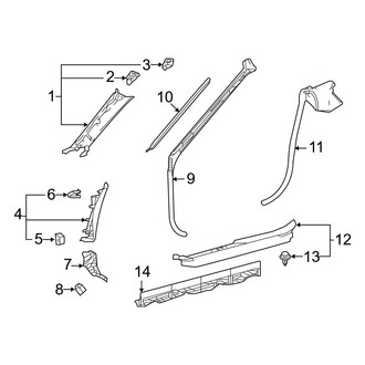 Lexus OE - Pillars, Rocker & Floor - Interior Trim (Convertible)
