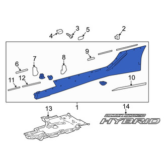 Lexus OE - Left Rocker Panel Guard