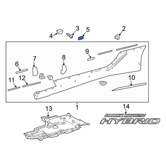Lexus OE - Rocker Panel Molding Cap