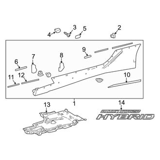 Lexus OE - Pillars, Rocker & Floor - Exterior Trim