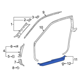 Lexus OE - Left Door Sill Plate