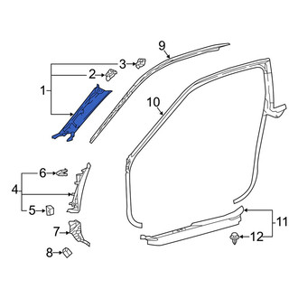 Lexus OE - Left Upper Body A-Pillar Trim Panel