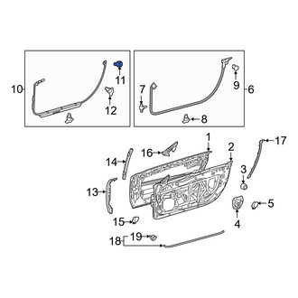 Lexus OE - Door Seal Clip