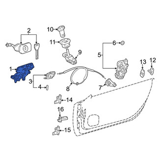 Lexus OE - Front Left Outer Exterior Door Handle