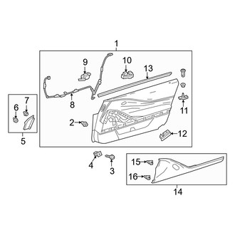 Lexus OE - Door - Interior Trim (Passenger Side)