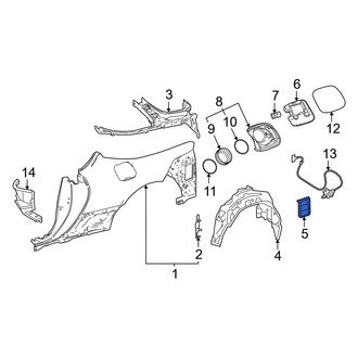 Lexus OE - Rear Quarter Panel Vent