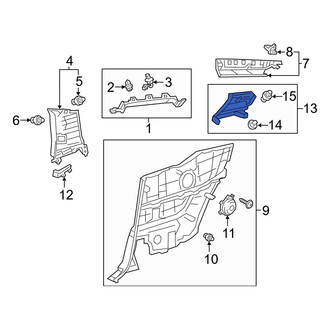 Lexus OE - Left Body C-Pillar Trim Panel