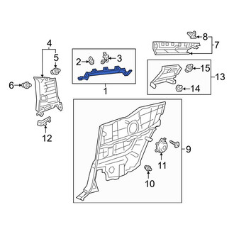 Lexus OE - Rear Left Roof Opening Trim