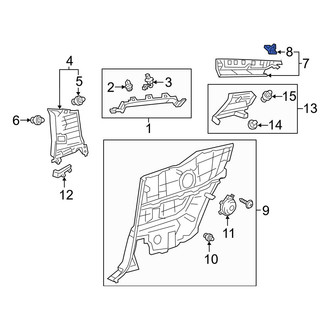 Lexus OE - Upper Quarter Panel Trim Panel Clip