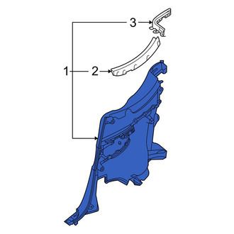 Lexus OE - Rear Left Interior Quarter Panel Trim Panel
