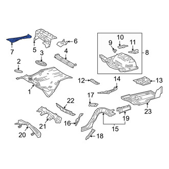 Lexus OE - Rear Center Floor Pan Reinforcement