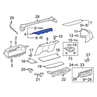 Lexus OE - Rear Package Tray Trim