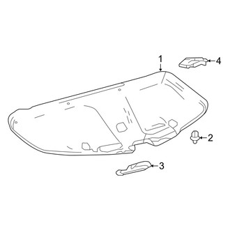 Lexus OE - Trunk Lid - Interior Trim (Coupe)