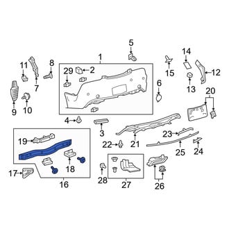 Lexus OE - Rear Bumper Impact Bar