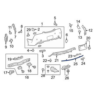 Lexus OE - Rear Lower Bumper Trim
