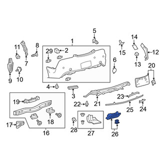 Lexus OE - Rear Left Bumper Cover Heat Shield