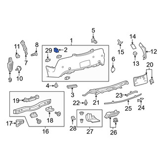 Lexus OE - Bumper Cover Insulator