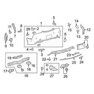 Lexus OE - Rear Bumper - Bumper & Components